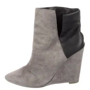 BRAND NEW Rebecca Minkoff Grey Suede Ankle Booties